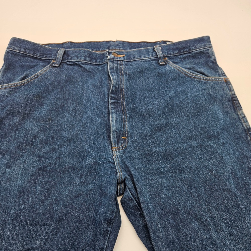Rustler Mens Regular Fit‎ Straight Leg Blue Denim Jeans 42x30 - Picture 2 of 9